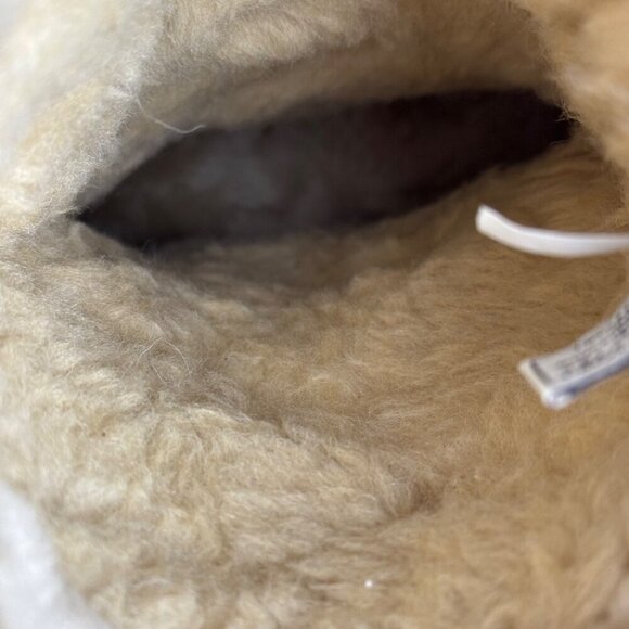 BearPaw Chestnut Brown Boots Sweater Calf Sheepskin Wool Lining Women's 7 EUC - Picture 9 of 12